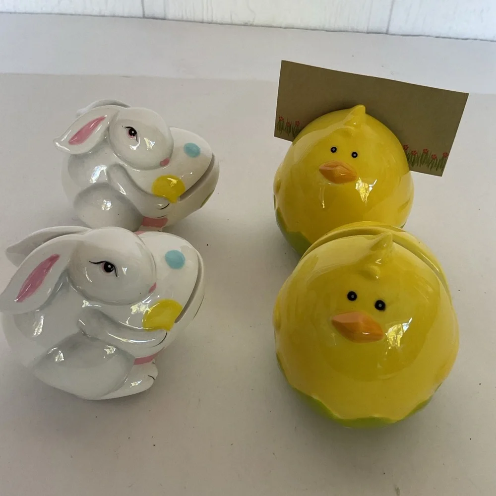Pier 1 Spring Easter Place Card Hokders NWT